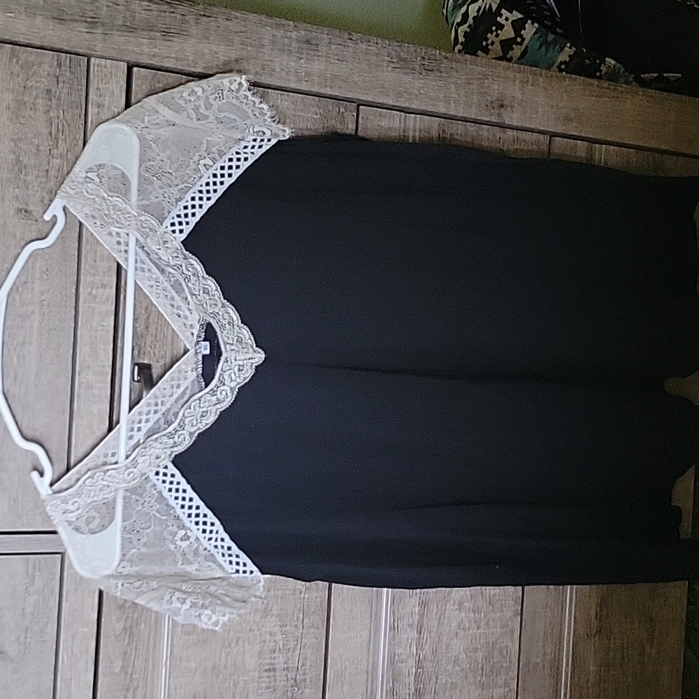 Black lace top
